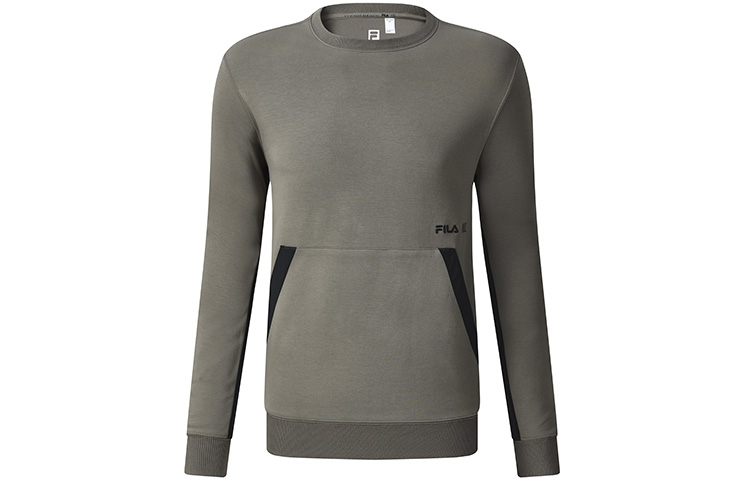 FILA Athletics Casual Logo Pullover Sweatshirt Jade Green A11M231210F-KK