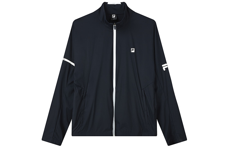 FILA Athletics Color-Block Logo Woven Jacket Blue - Sportswear A11M131702F-NV