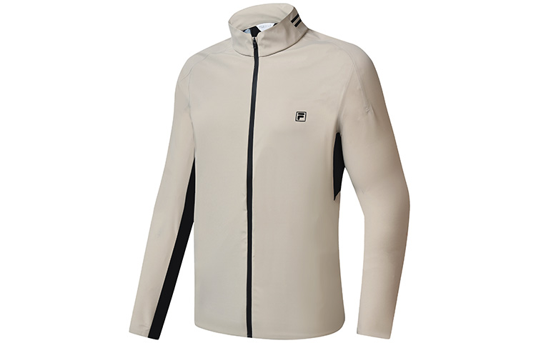 FILA Athletics Colorblock Golf Outdoor Woven Jacket - Khaki Gray A11M235705F-DK