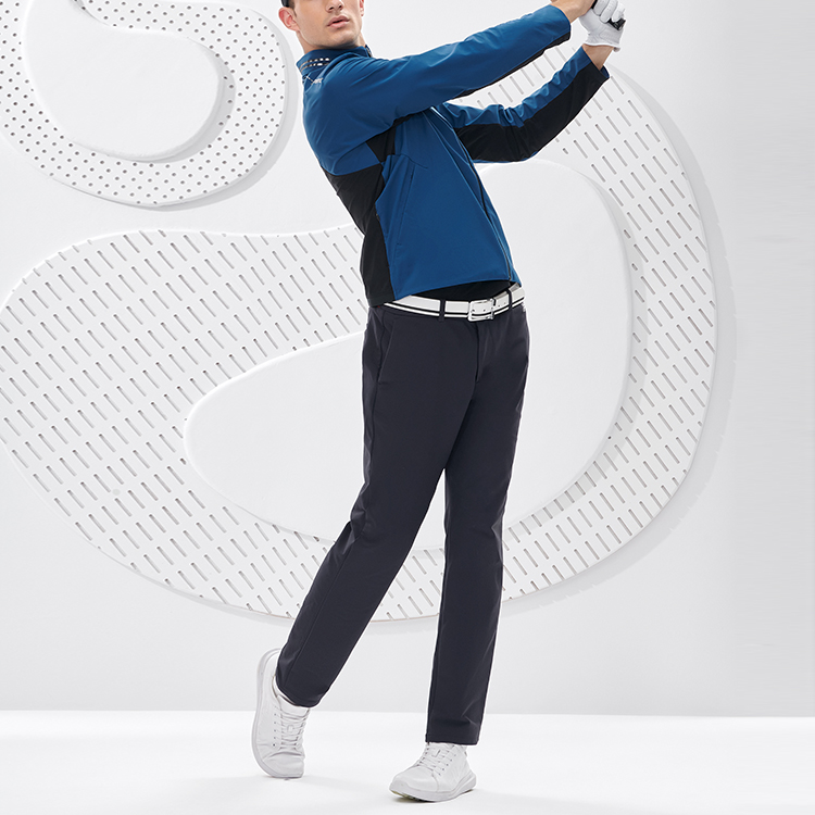 FILA Athletics Colorblock Logo Golf Outdoor Windbreaker Jacket Men Poseidon Blue A11M235705F-DB 圖 4