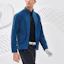 Sizing FILA Jaket Windbreaker Pria Golf Outdoor Logo Colorblock Poseidon Blue A11M235705F-DB