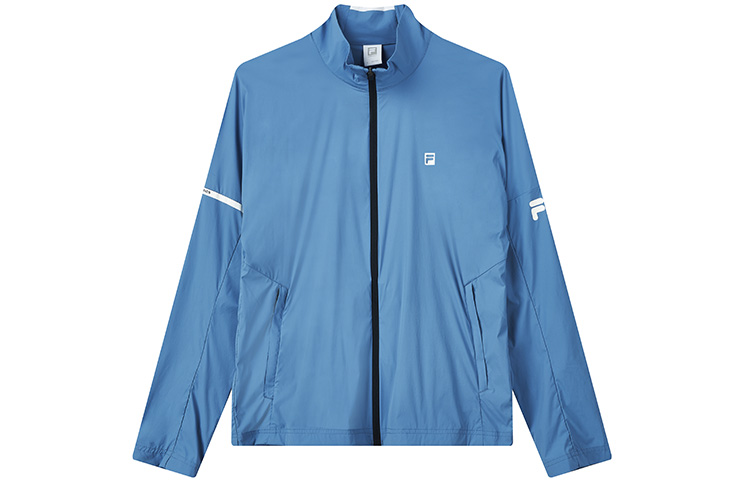 FILA Athletics Colorblock Logo Track Jacket in Flash Butterfly Blue A11M131702F-DB