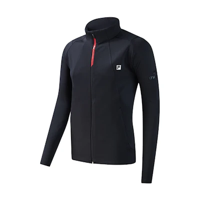 FILA Athletics Colorblock Zip-Up Logo Jacket - Black A11M111503F-BK