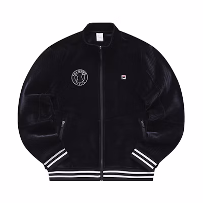 FILA Athletics Corduroy Knit Track Jacket Blue Spring/Autumn Edition A11M143505F-NV