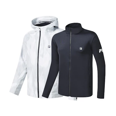FILA Athletics Detachable Hooded Jacket for Spring, Autumn, Winter A11M241704F-ZA