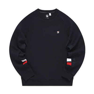 FILA Athletics Embroidered Logo Crewneck Sweatshirt Blue A11M143205F-NV