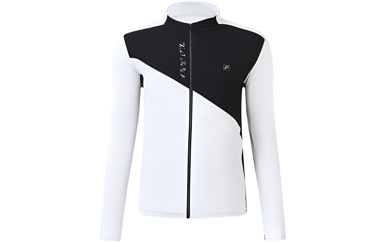 FILA Athletics Golf Outdoor Knit Colorblock Logo Jacket - Jade White A11M235502F-WT