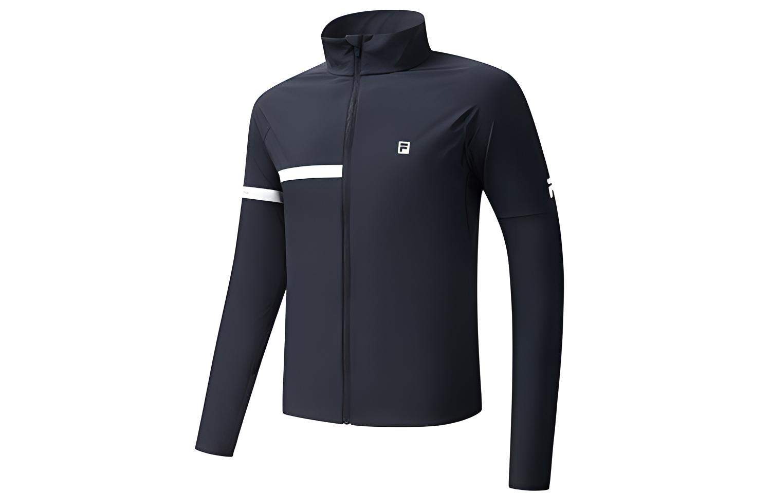 FILA Athletics High-Neck Sports Jacket Navy Blue A11M021503FNV