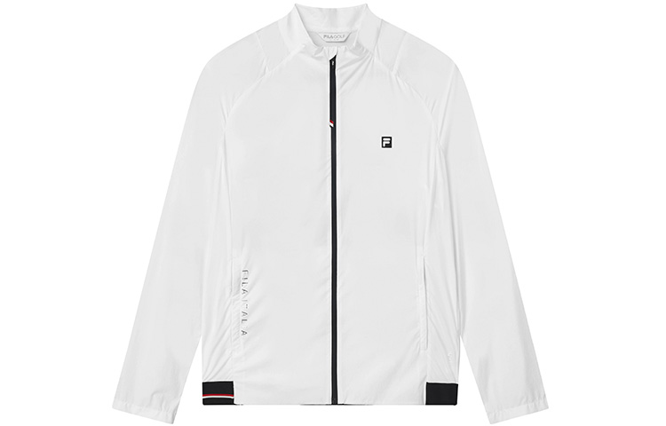FILA Athletics Jade White Woven Jacket with Logo Print A11M135706F-WT
