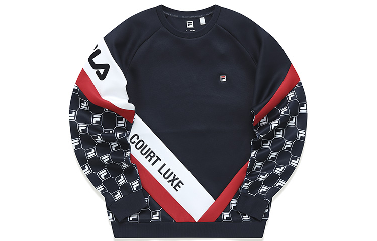 FILA Athletics Logo Colorblock Pullover Sweatshirt A11M143209F-ZA