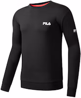 FILA Athletics Logo Crewneck Sports Long Sleeve Sweatshirt Men’s Black A11M011237GBK FILA Athletics Logo Crewneck Sports Long Sleeve Sweatshirt Men’s Black A11M011237GBK
