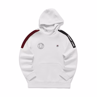 FILA Athletics Logo Embroidered Colorblock Pullover Sweatshirt White () A11M143213FWT