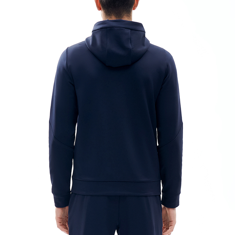 FILA Athletics Logo Fleece Lined Breathable Running Hoodie Jacket - RD Blue A11M211502F-NV 圖 5
