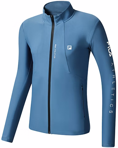 fila-athletics-logo-knit-long-sleeve-running-jacket-gray-cobalt-blue-a11-m231501-f-bu