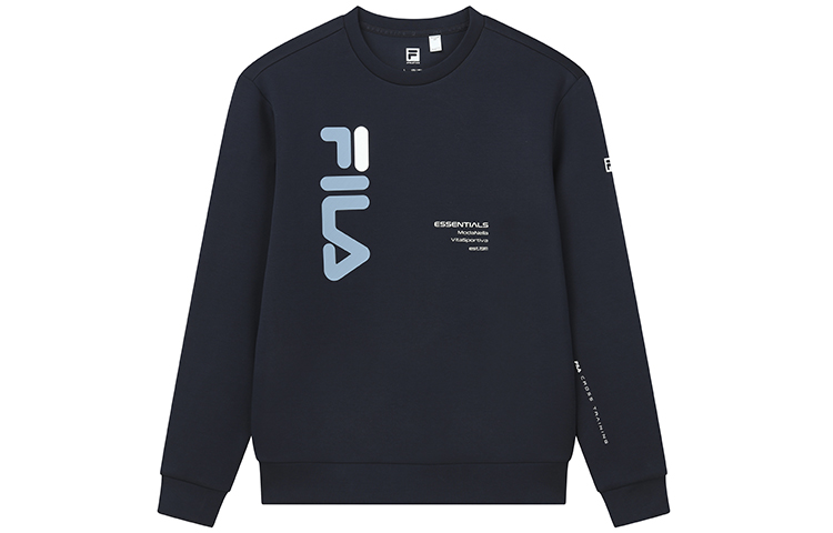 FILA Athletics Logo Knit Pullover Sweatshirt Royal Blue A11M211205F-NV