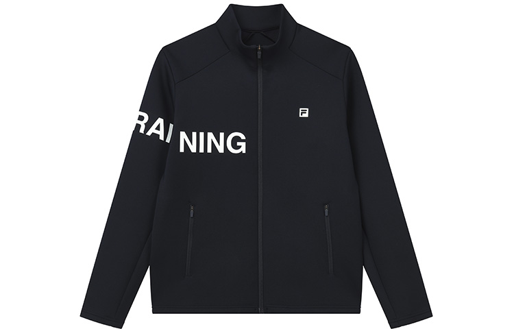 FILA Athletics Logo Print Knit Track Jacket Men’s RD Blue A11M211501F-NV