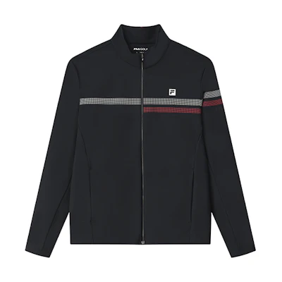 FILA Athletics Logo Printed Fitted Track Jacket - Legend Blue A11M135705F-NV