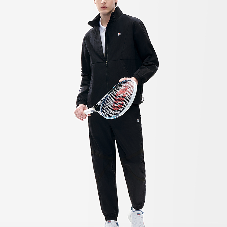 FILA Athletics Logo Royal Blue Sports Casual Woven Jacket A11M213703F-NV 圖 4