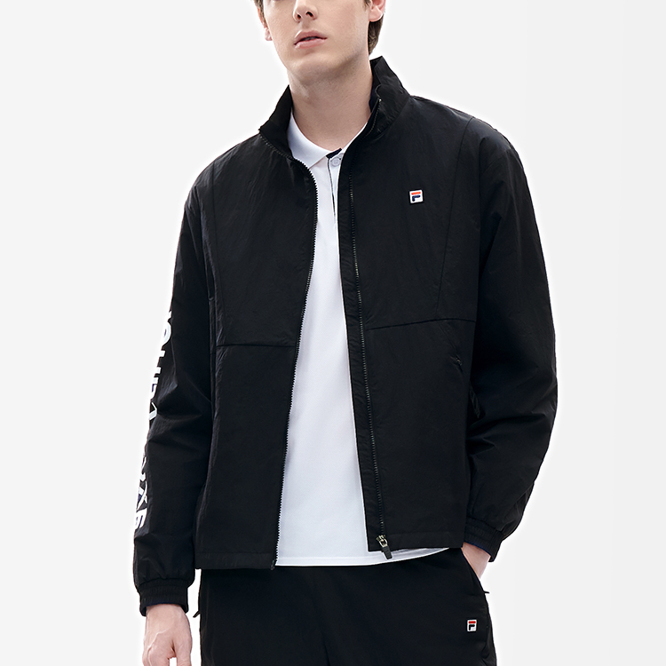 FILA Athletics Logo Royal Blue Sports Casual Woven Jacket A11M213703F-NV 圖 5