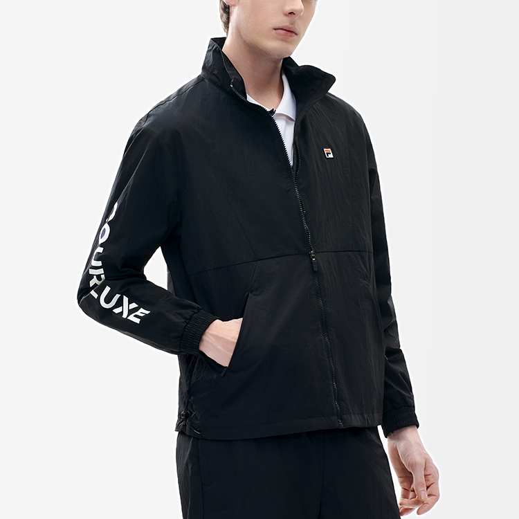 FILA Athletics Logo Royal Blue Sports Casual Woven Jacket A11M213703F-NV 圖 7