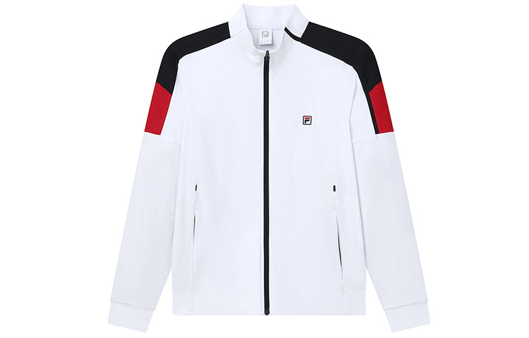 FILA Athletics Logo Tennis Knit Jacket Jade White A11M223501FWT