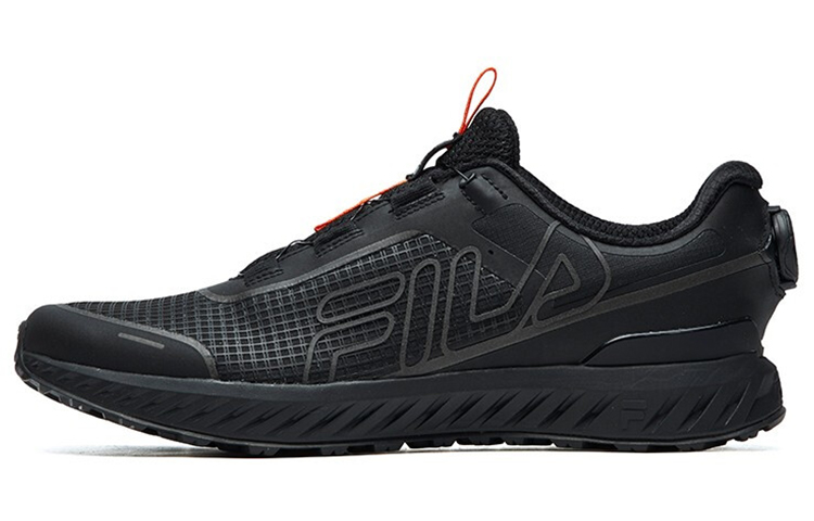 Buy 휠라 로우컷 블랙/오렌지 운동화 A12M112204FBK