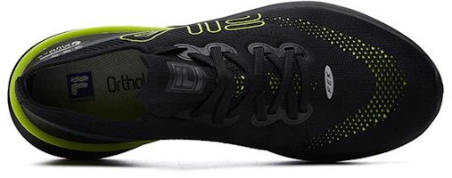 Shop FILA斐樂 Athletics 低帮 跑步鞋 男款 黑綠色