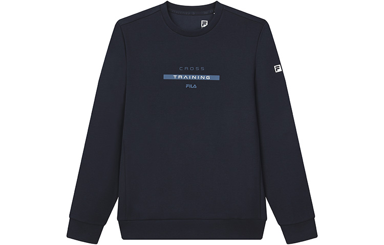 FILA Athletics Printed Crewneck Pullover Sweatshirt Navy Blue A11M141207F-NV
