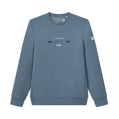 FILA Athletics Printed Crewneck Sweatshirt Phantom Blue A11M141207FDB