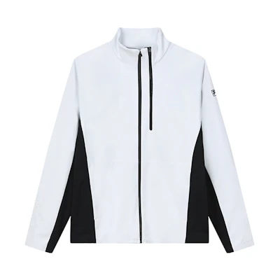 FILA Athletics Retro Golf Knit Jacket in Jade White A11M215519FWT