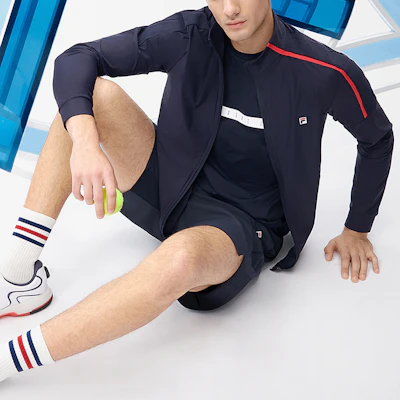 FILA Athletics Royal Blue Tennis Knit Jacket with Solid Logo Design A11M223501F-NV Shop FILA Athletics Royal Blue Tennis Knit Jacket with Solid Logo Design A11M223501F-NV