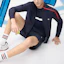 Shop FILA Athletics Royal Blue Tennis Knit Jacket with Solid Logo Design A11M223501F-NV
