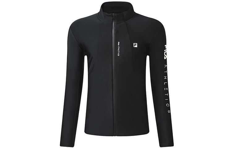 Order FILA 运动跑步健身针织Logo夹克 - 黑色 A11M231501FBK