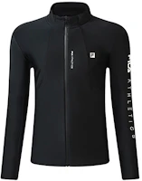 Order FILA Athletics Running Fitness Logo Knit Jacket - Dark Black A11M231501FBK
