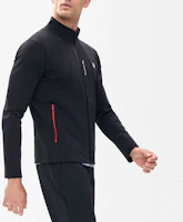 Sizing FILA Athletics Running Fitness Logo Knit Jacket - Dark Black A11M231501FBK