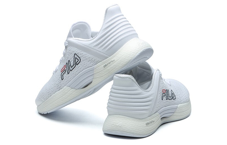 Shop FILA 斐樂 防滑耐磨 輕便 慢跑鞋 男款 白色 運動鞋