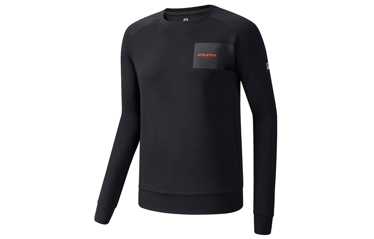 FILA Athletics Simple Logo Printed Pullover Sweatshirt Black () A11M031222FBK
