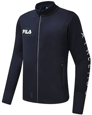FILA 運動純色拉鏈跑步外套 深藍色 A11M311501FNV Buy FILA 運動純色拉鏈跑步外套 深藍色 A11M311501FNV