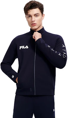 FILA 運動純色拉鏈跑步外套 深藍色 A11M311501FNV Purchase FILA 運動純色拉鏈跑步外套 深藍色 A11M311501FNV