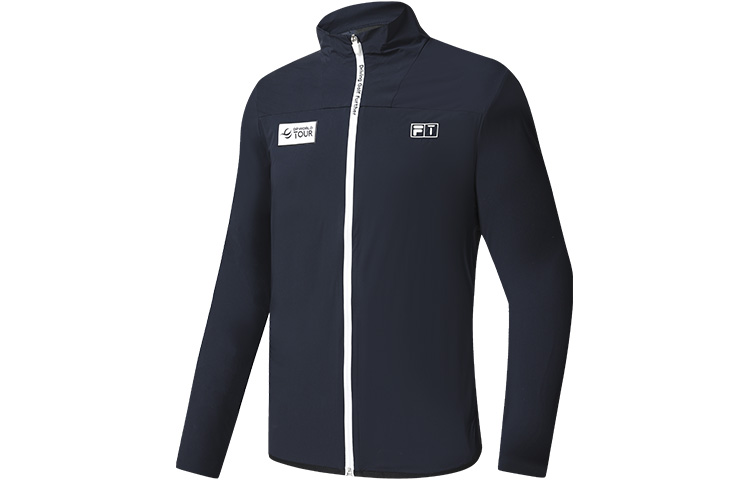 FILA Athletics Solid Letter Golf Outdoor Slim Jacket - Tidal Blue A11M235710F-DB