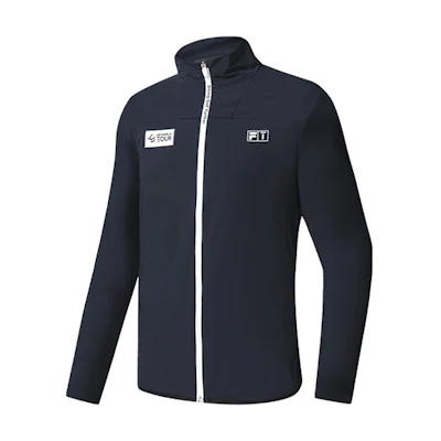 FILA Athletics Solid Letter Golf Outdoor Slim Jacket - Tidal Blue A11M235710F-DB