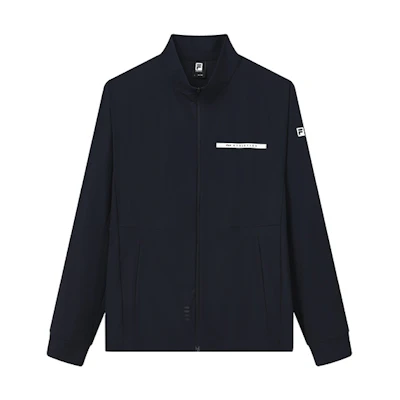 FILA Athletics Solid Logo Knit Long-Sleeve Jacket Royal Blue A11M221501FNV