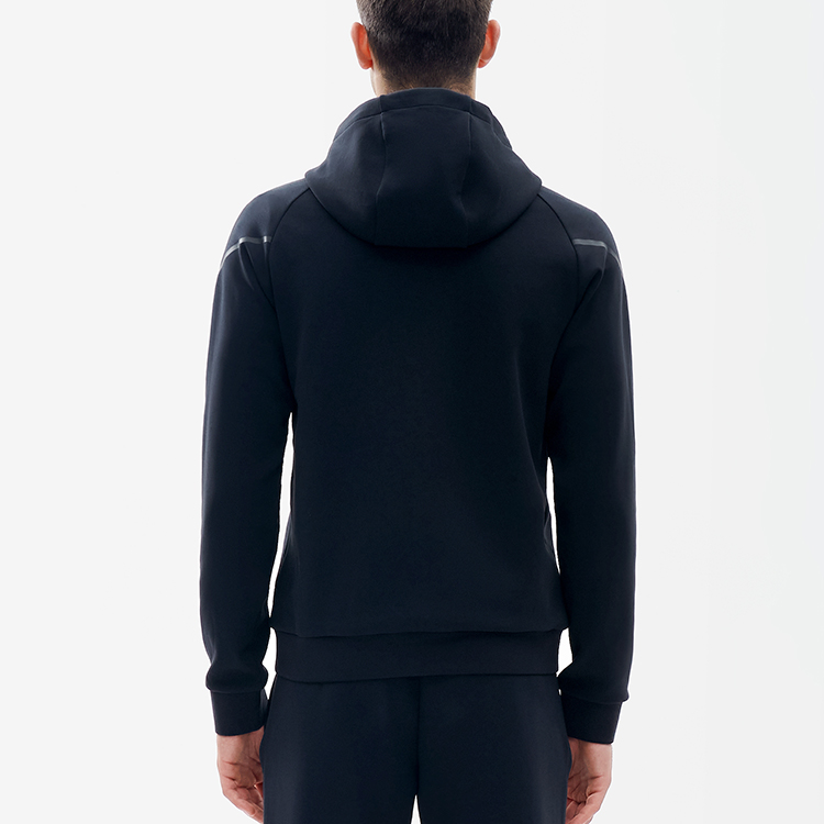 FILA Athletics SS22 Black Casual Logo Knit Hooded Jacket A11M211506F-BK 圖 5