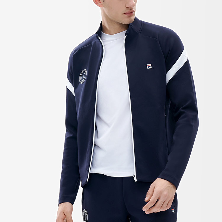 FILA Athletics Tennis Logo Knit Jacket - Royal Blue A11M213504F-NV 圖 7