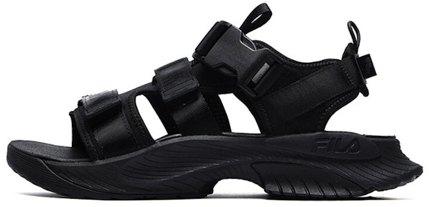 휠라 찍찍이 오픈토 플랫 샌들 (블랙) A12M122607FFB Buy 휠라 찍찍이 오픈토 플랫 샌들 (블랙) A12M122607FFB