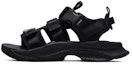 Buy FILA Sukan Hitam Sandal Tumit Rata Velcro Buka Jari Kaki A12M122607FFB