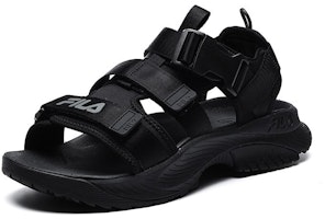 斐乐运动魔术贴开口平底黑色凉鞋 A12M122607FFB Order 斐乐运动魔术贴开口平底黑色凉鞋 A12M122607FFB