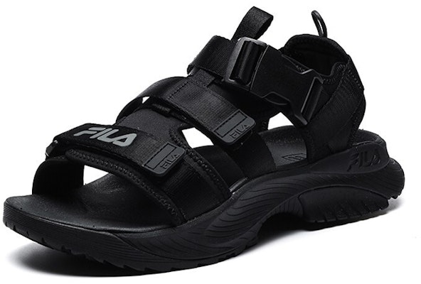 FILA Athletics Velcro Open Toe Flat Heel Sports Black Sandals A12M122607FFB Order FILA Athletics Velcro Open Toe Flat Heel Sports Black Sandals A12M122607FFB