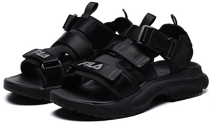 FILA Athletics Velcro Open Toe Flat Heel Sports Black Sandals A12M122607FFB Lookbook FILA Athletics Velcro Open Toe Flat Heel Sports Black Sandals A12M122607FFB