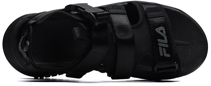 휠라 찍찍이 오픈토 플랫 샌들 (블랙) A12M122607FFB Shop 휠라 찍찍이 오픈토 플랫 샌들 (블랙) A12M122607FFB